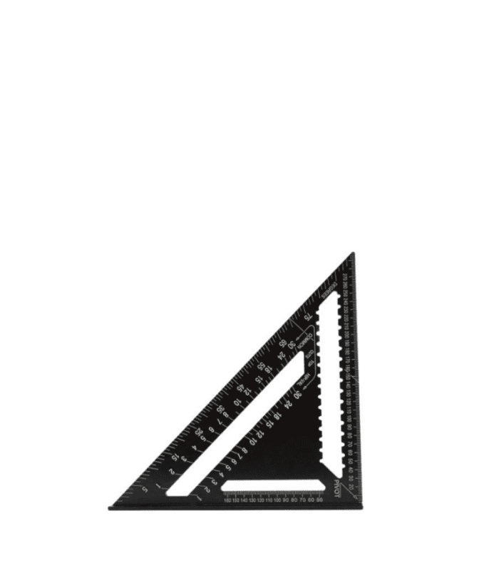 Aluminum Triangle Ruler WX-6024 7mm