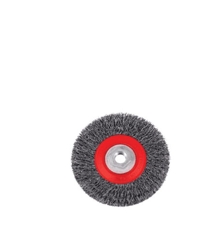 Cimped Wheel Wire Flat Brush 4.522 115mm